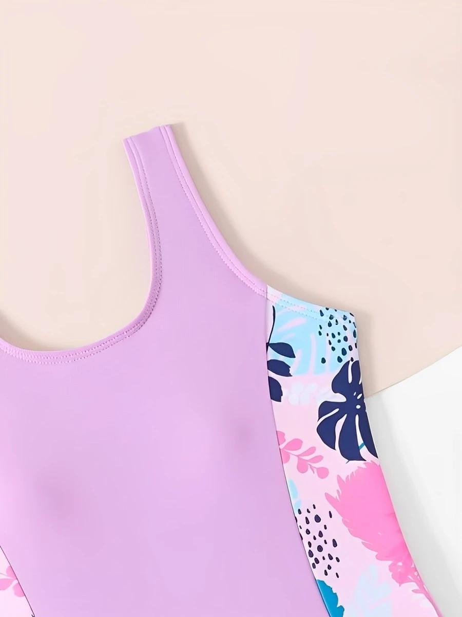 Maillot de bain une pièce avec short pour filles 2026 – Tenue de bain pour enfants, maillot de bain