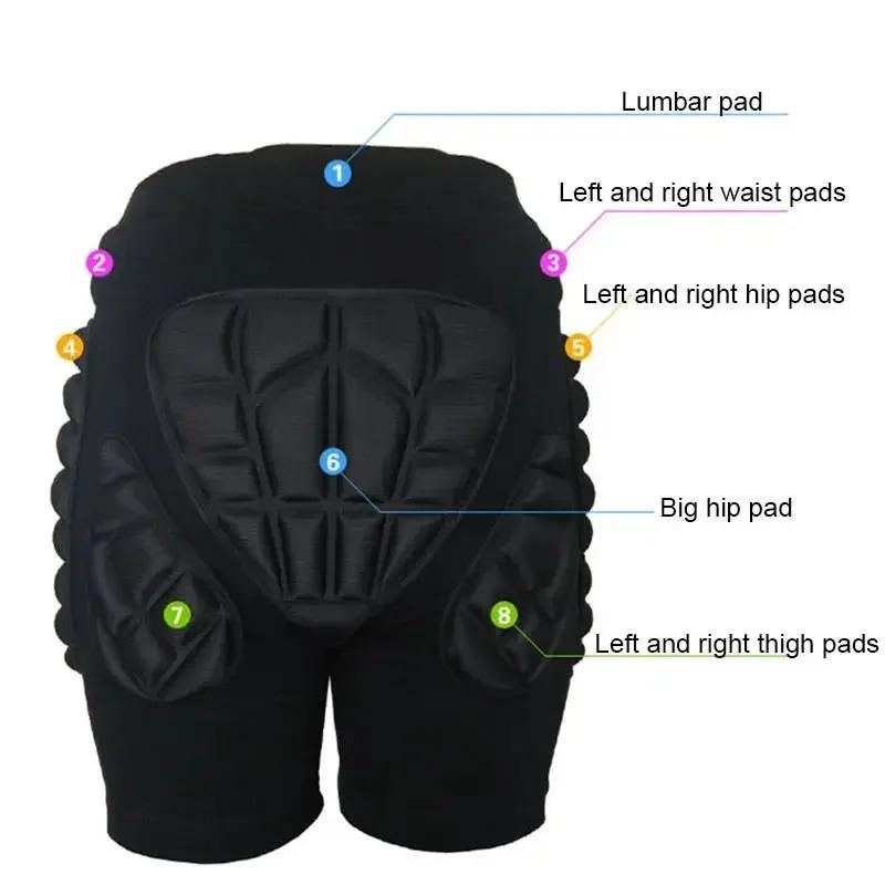 Coussinet de protection 3D pour enfants, pantalons courts EVA, ski, Snowboard, patinage, équitation,
