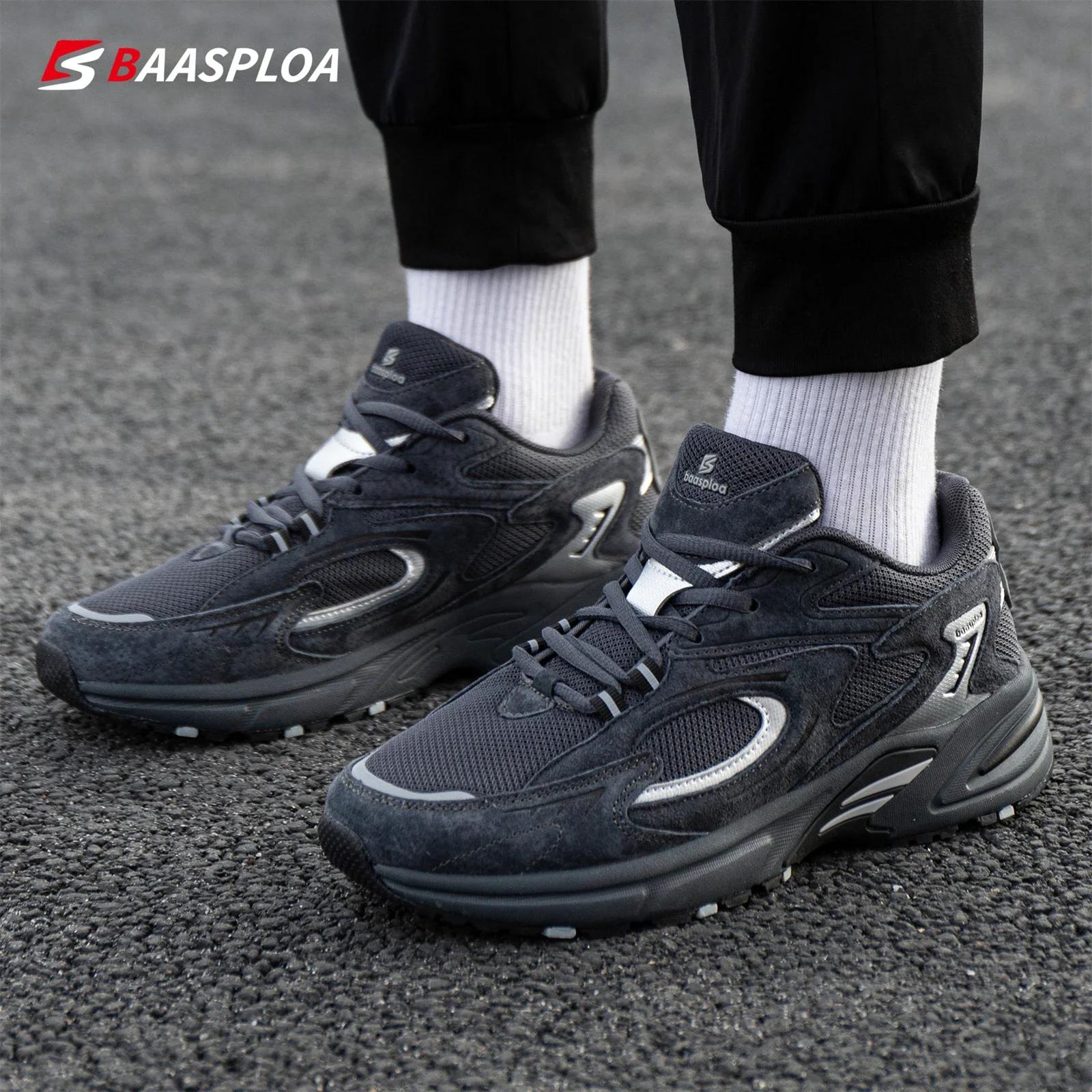 Chaussures de course légères Baasploa pour hommes - Maille respirante pour sport et marche décontractée