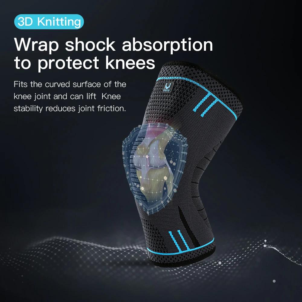 Manchon de soutien de genou à Compression, genouillères élastiques, attelle de ressorts, protection