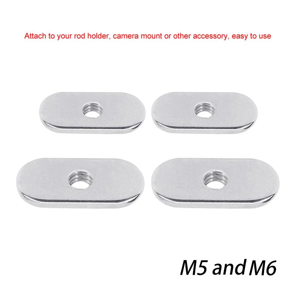 4 pièces Kayak canoë M5/M6 écrou coulissant en acier inoxydable montage latéral Rail coulissant Sild