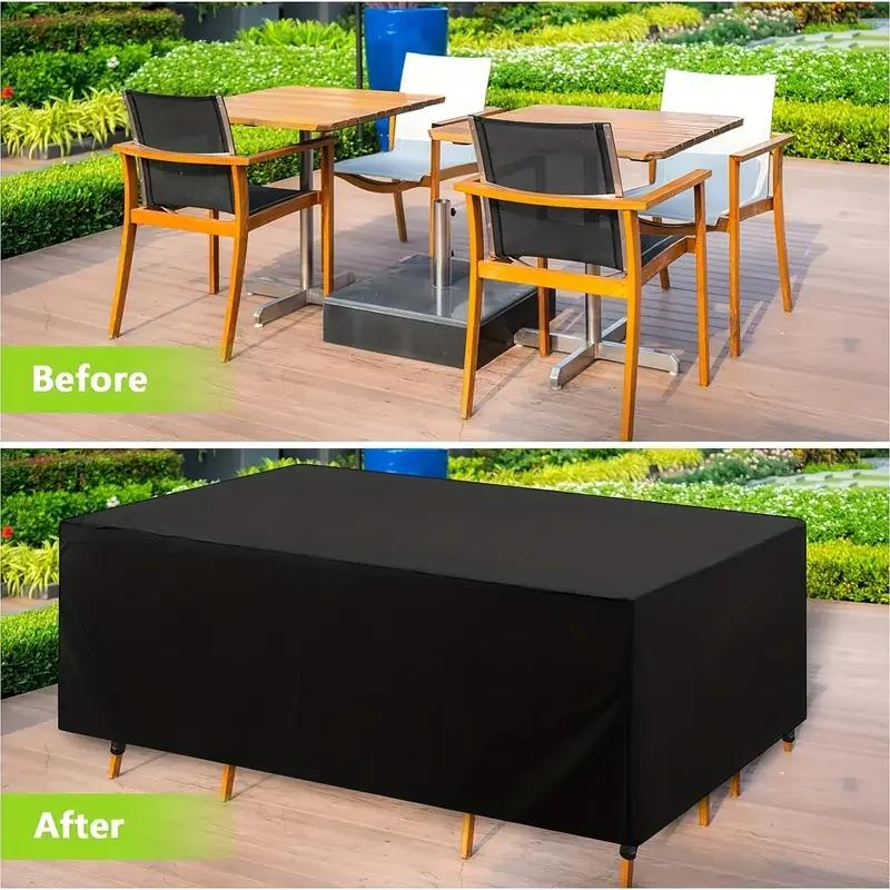 Housse de protection imperméable pour meubles d'extérieur, 210D, pour terrasse, jardin, Table, pluie