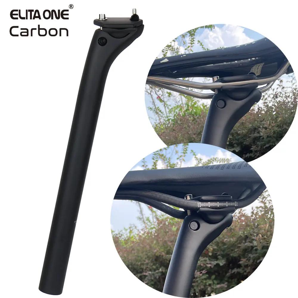 ELITAONE vtt tige de selle en carbone 20mm décalage 25.4-31.6mm pince 350-450mm longueur montagne/ro