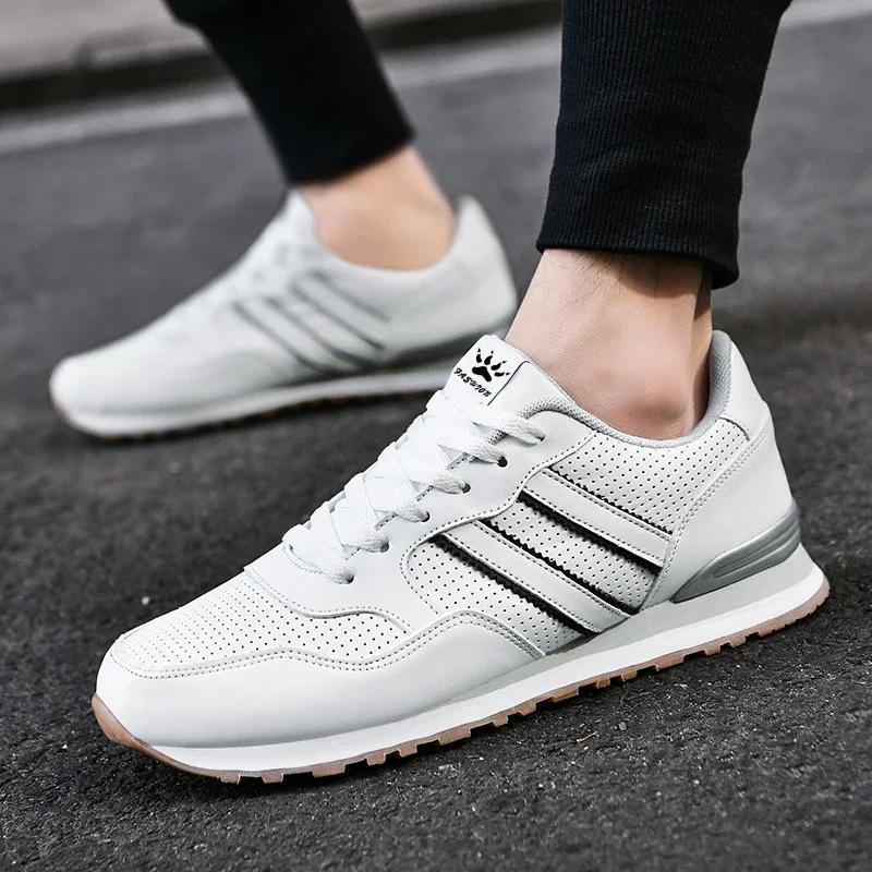 Chaussures de course classiques pour hommes, baskets légères en cuir suédé, chaussures de Sport de p