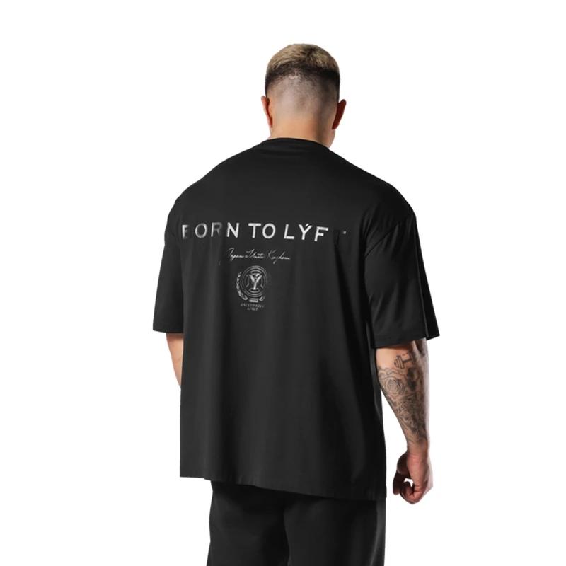 CircFT Noir Lettre Imprimer M-3XL BIG T-Coalition Hommes 100% Coton At Respzed-Chemises Hommes High