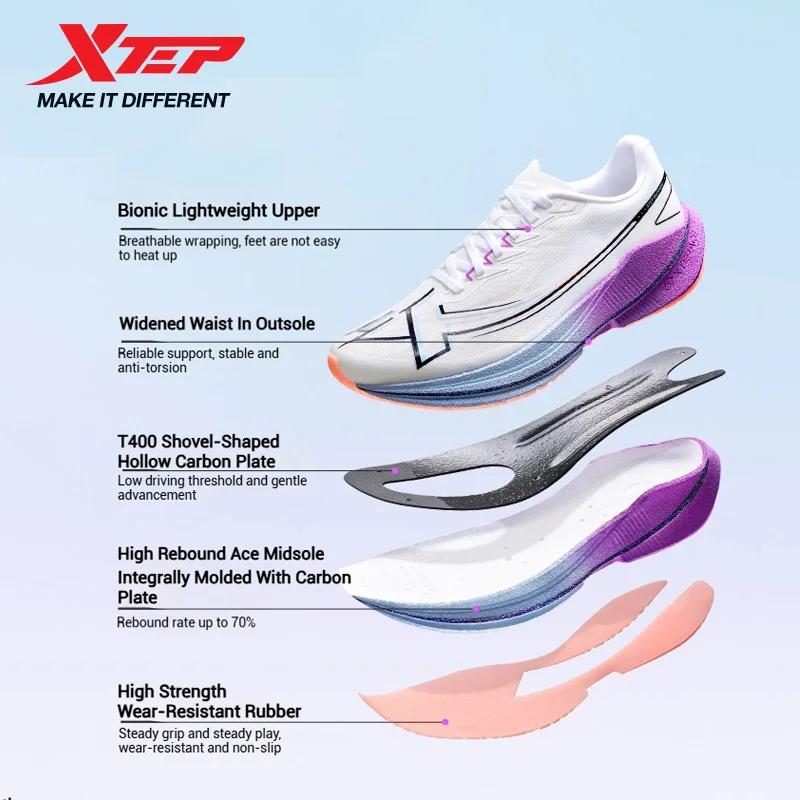 Xtep Shyft 1.0 chaussures de course professionnelles pour hommes 2025 été Marathon amortisseur plaqu