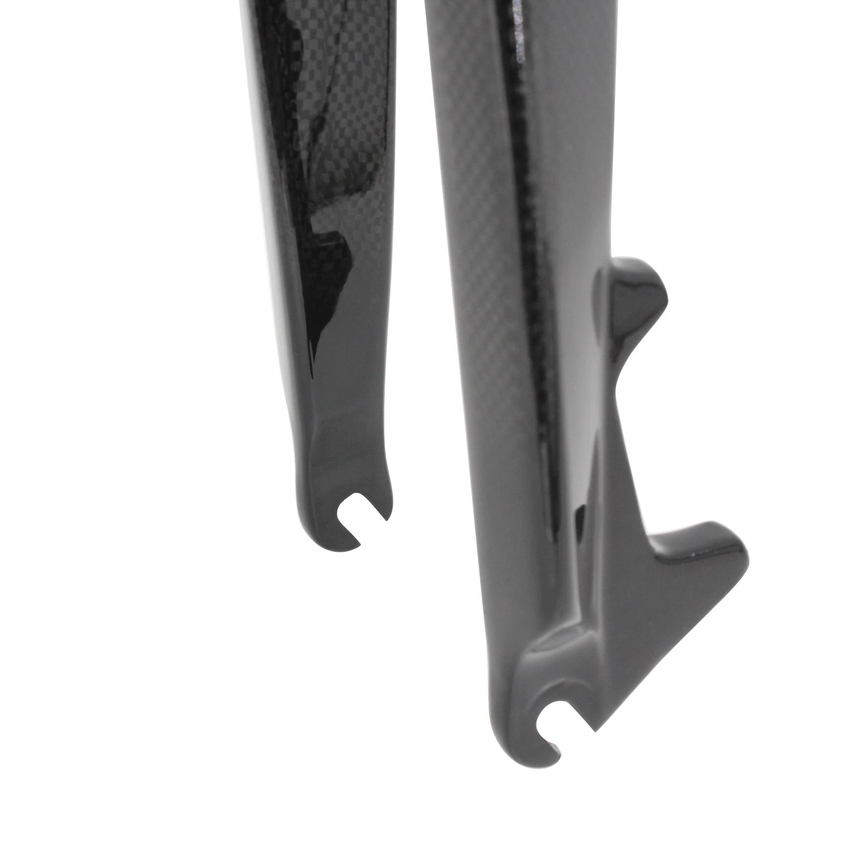 Date 26/27.5/29 "pouces VTT 3K pleine Fiber de carbone vélo fourche avant frein à disque fourche en