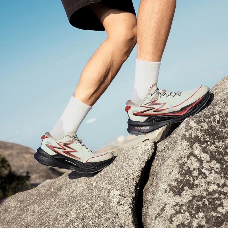 Chaussures de course 361 degrés Flame 4x4 hommes - Semelle carbone anti-dérapante stable usure baskets running
