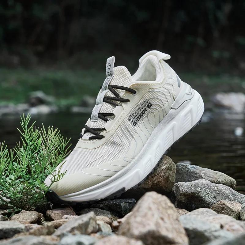 Xtep chaussures de randonnée hommes 2025 été résistant à l'usure respirant stabilité élastique léger