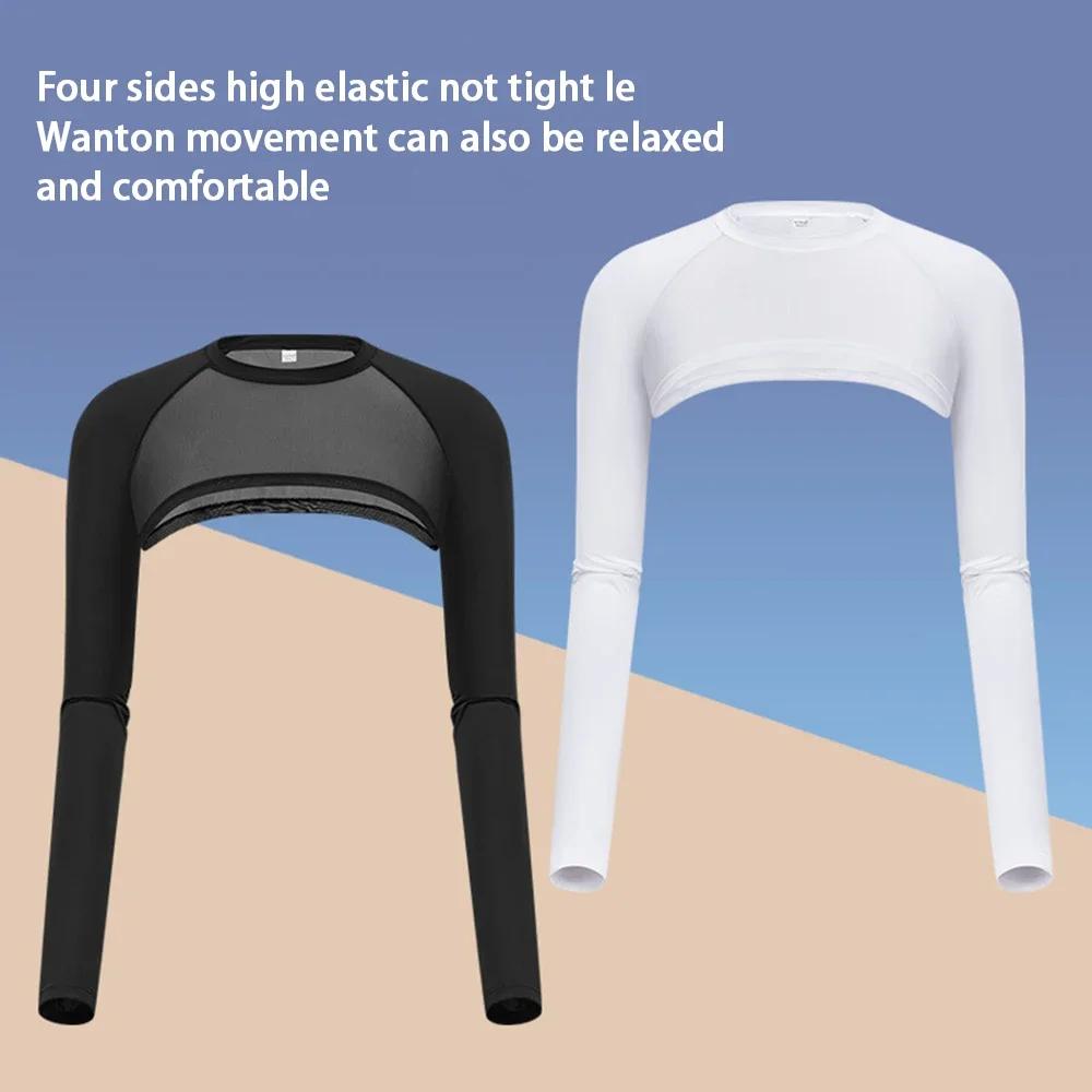 Golf femmes été à manches longues châle crème solaire bas chemise dames refroidissement glace soie G