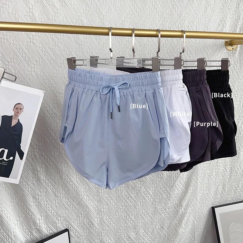 Short de sport de Yoga pour femmes, taille haute, Double couche, séchage rapide, respirant, athlétiq