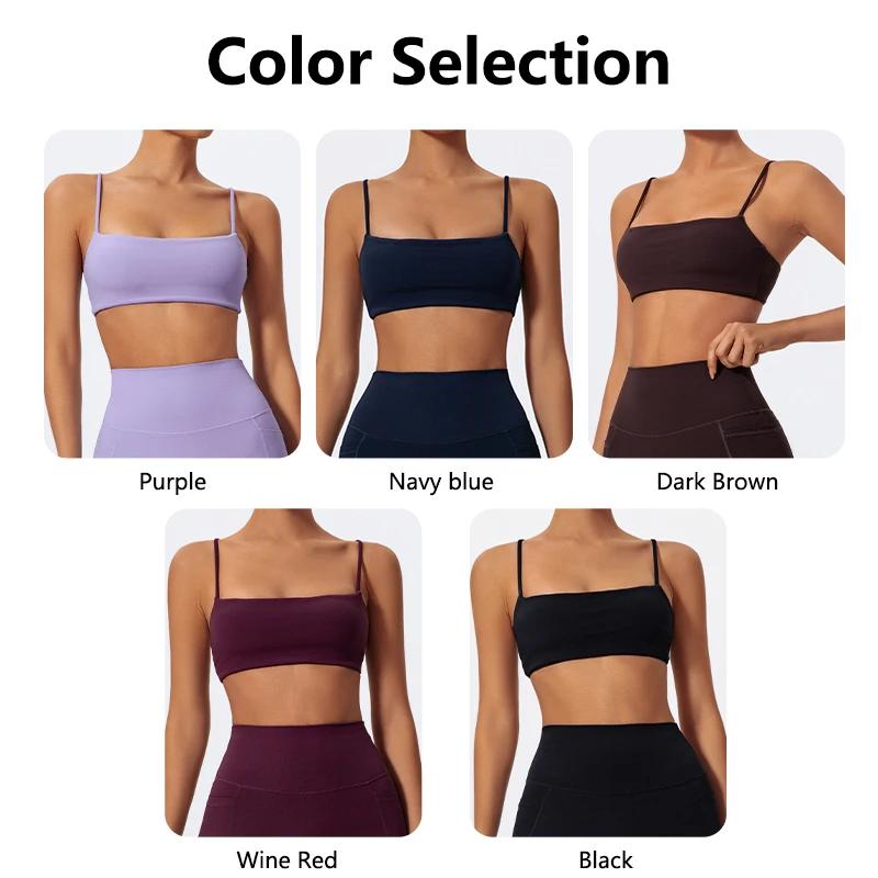 Hearuisavy Soutien-gorge de sport d'été très extensible pour femme, sous-vêtement de fitness à brete