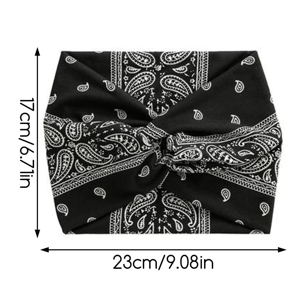 Bandons larges torsadés pour femmes Extra Large Turban Workout Band Band Fashion Yoga Bands Boho Twi