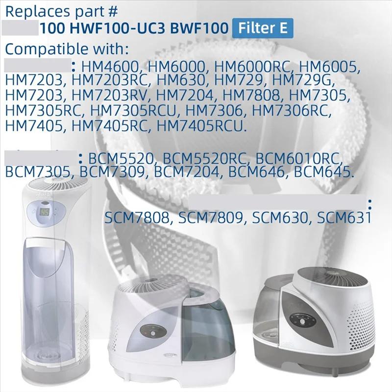Remplacement du filtre de mèche d'humidificateur HWF100 E pour HWF100-UC3 humidificateurs BWF100-4 p