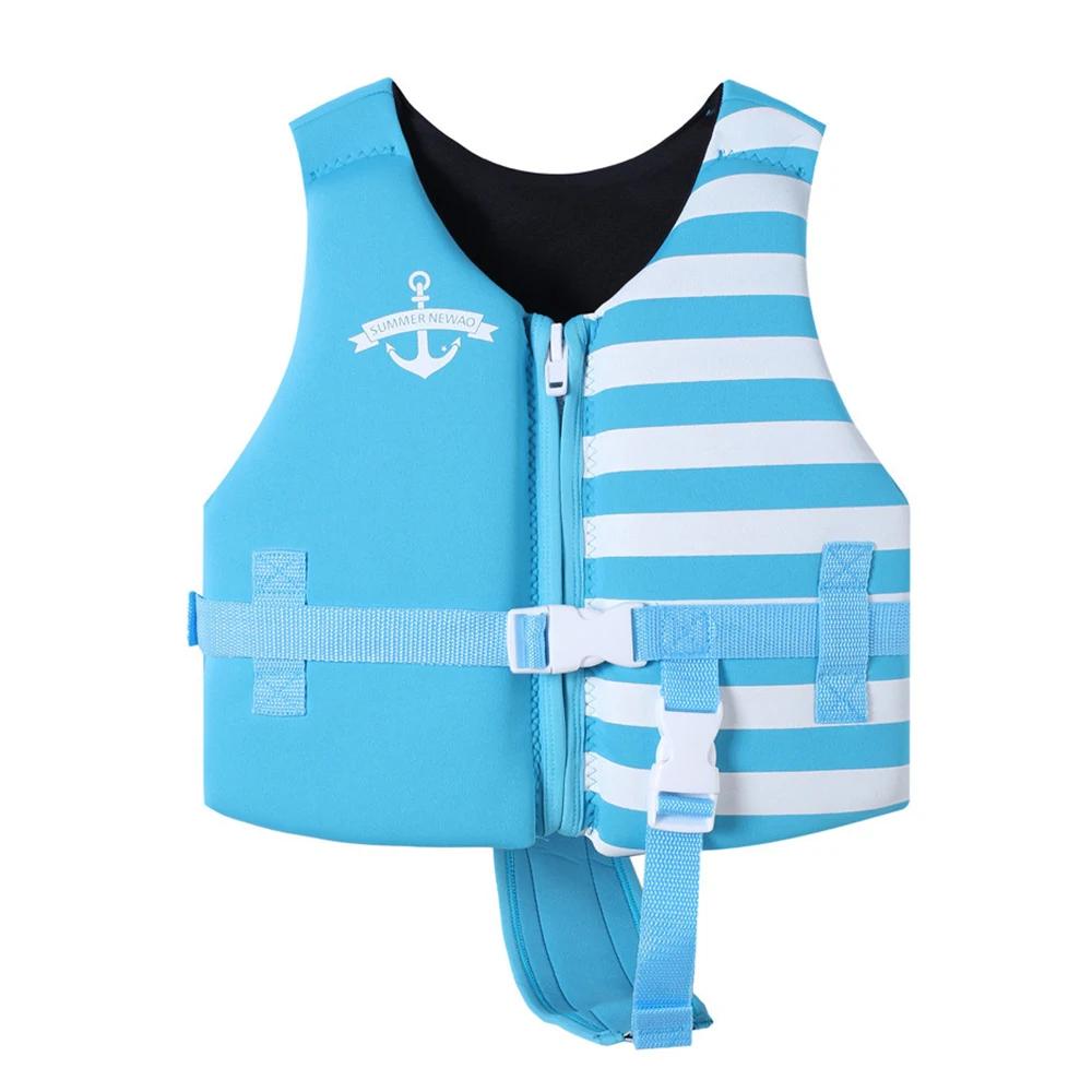 Gilet de sauvetage néoprène enfants - Flottabilité optimale pour sports aquatiques et sécurité