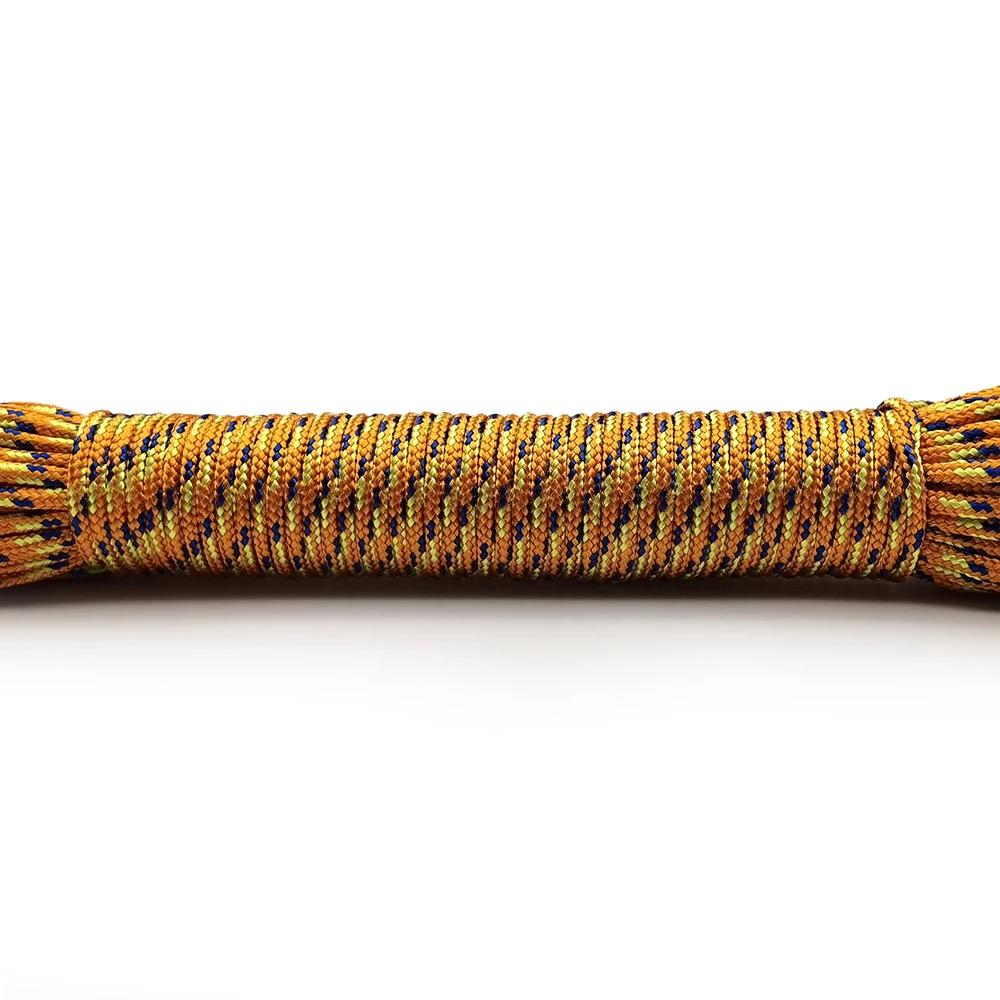 Diamètre 2mm 100 mètres corde rouge profond corde de Parachute lanière corde escalade Camping équipe