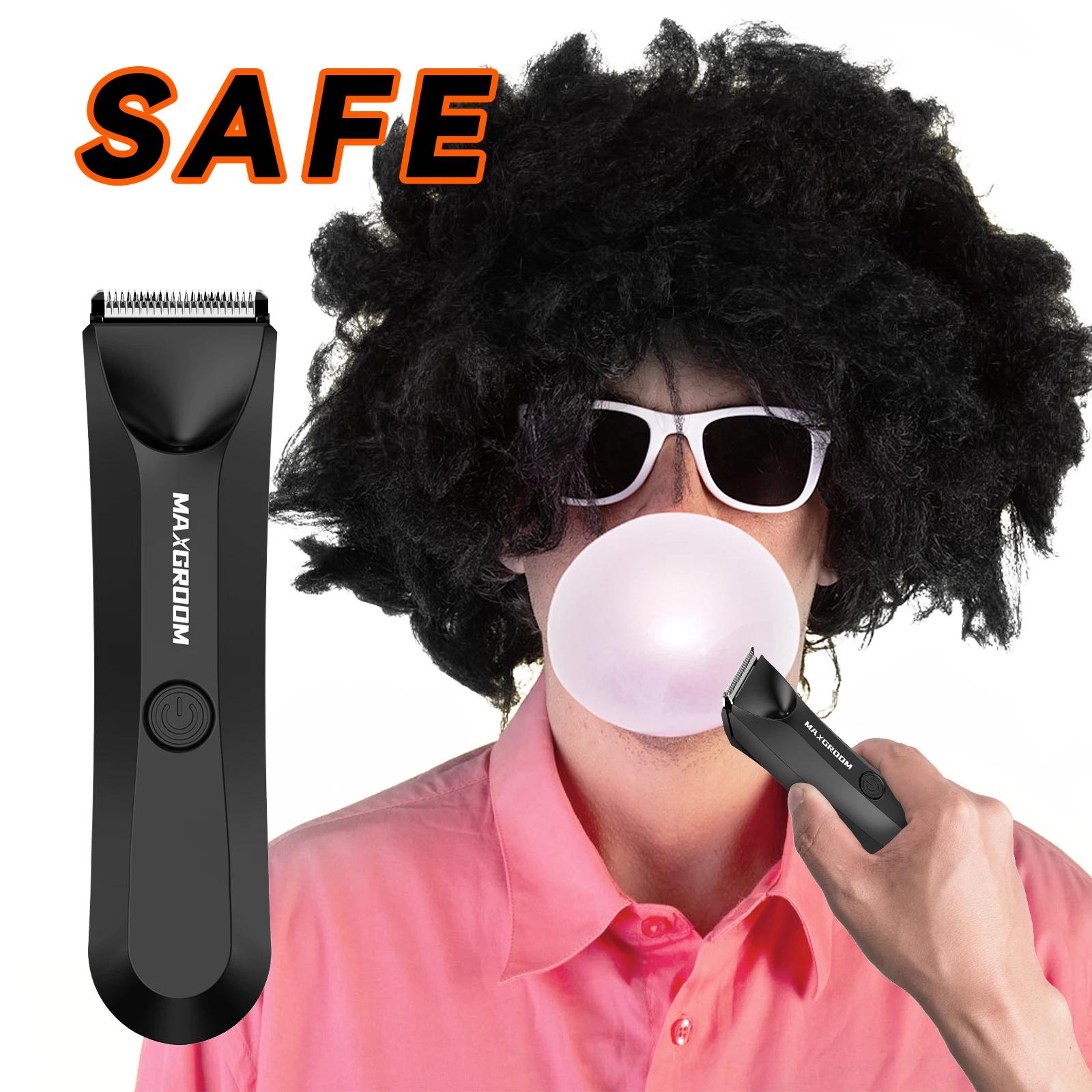 MAXGROOM corps tondeuse à cheveux rasoir pour hommes tondeuse à billes pour l'aine pubienne lame en