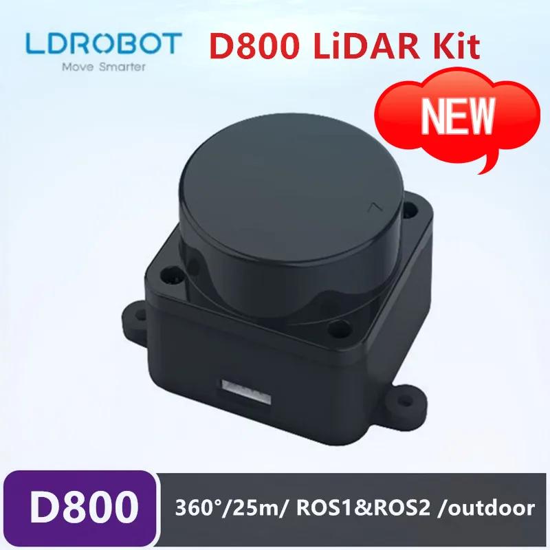 LDROBOT D800 Kit Lidar 25 mètres DTOF ROS voiture SLAM Navigation balayage Laser capteur Radar Suppo