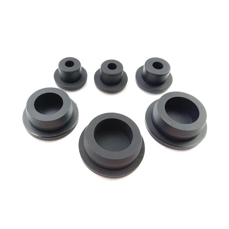 Bouchons en caoutchouc de silicone de qualité alimentaire avec trou, inserts de type T, bouchons d'e
