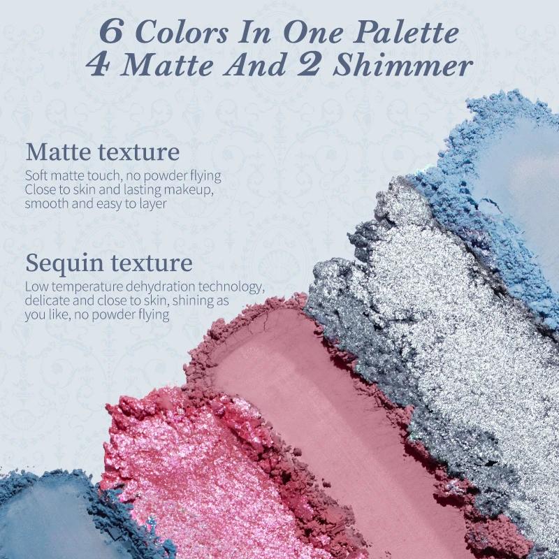 Flower Knows Shell's Jewel Collection Palette de maquillage 6 couleurs
