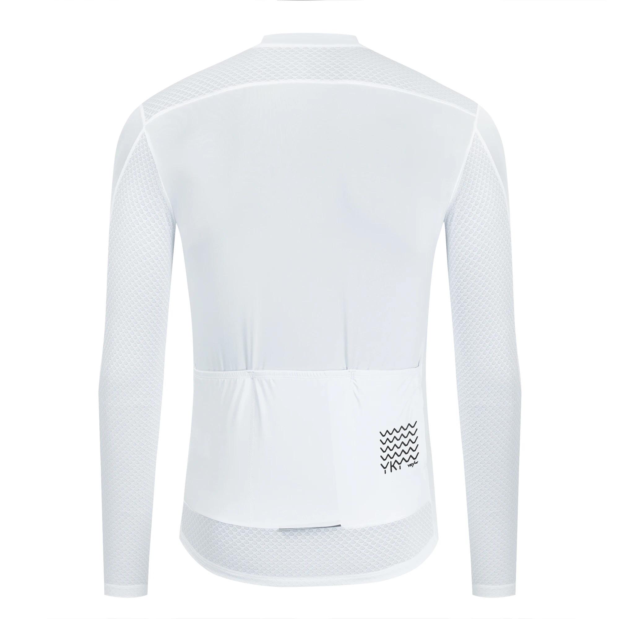 Ensembles de cyclisme pour hommes YKYWBIKE, maillot à manches longues, pantalon à bretelles longues,