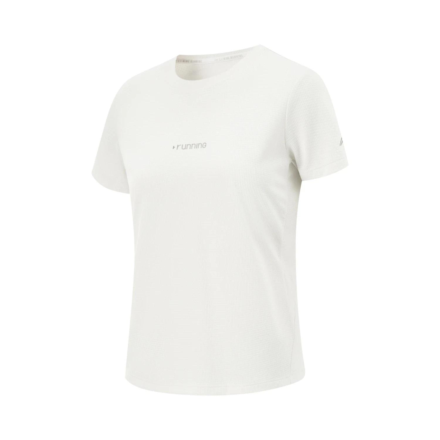 T-shirt de sport Li-Ning femme AT AIR - Coupe régulière 3D en polyester respirant - Haut technique pour running