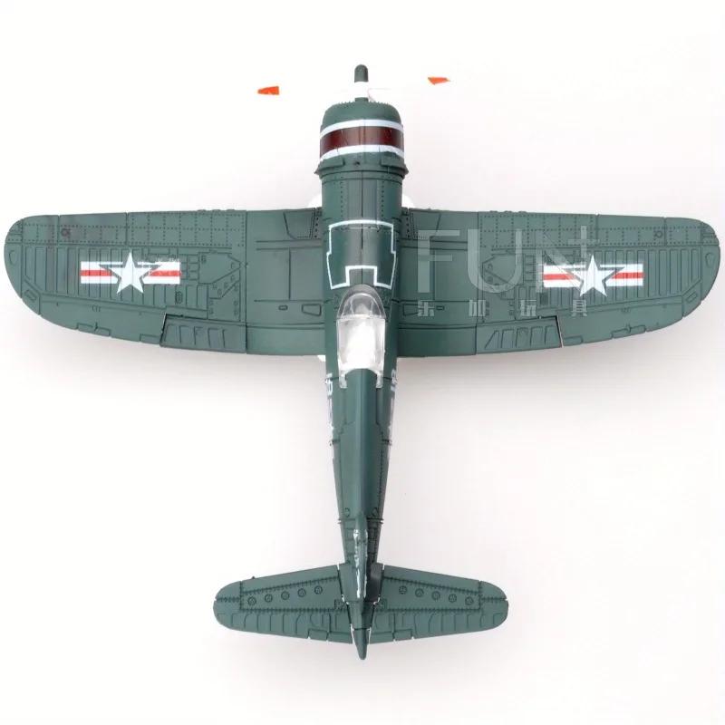 Avion de chasse en plastique, échelle US NAVY F4U Corsair Fighter, modèle d'assemblage, couleur aléa