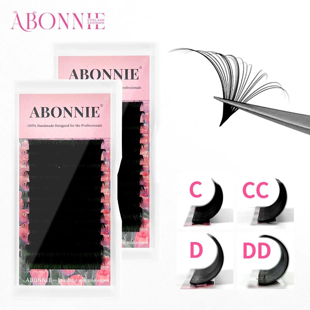 Extensions de cils Abonnie Cashmere Easy Fan Lashes, fans de cils méga volume toutes tailles, fourni