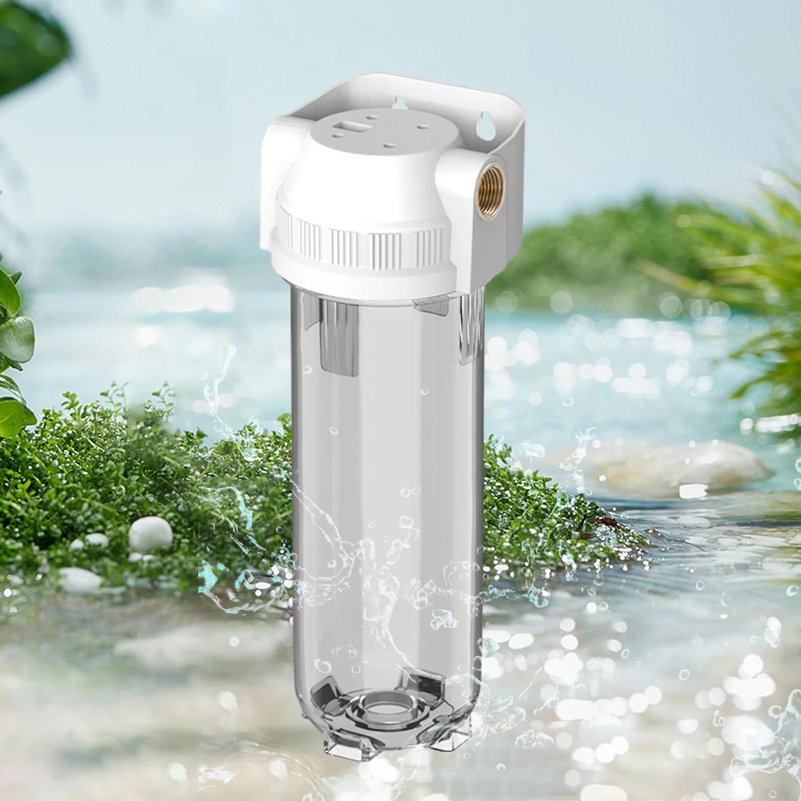 Filtre de bouteille résistant de 10 pouces, filtres à eau PET transparents remplaçables pour purific