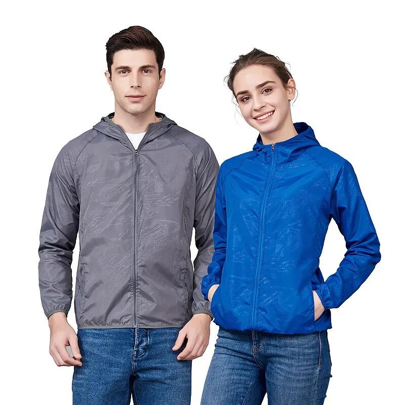 LNGXO-Veste de Randonnée Unisexe pour Homme et Femme, Imperméable, vaccage Rapide, Coupe-Vent de Cam