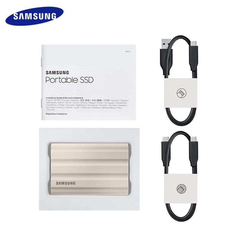 Samsung-Disque dur externe portable SSD T7 Shield, disque à semi-conducteurs, compatible avec ordina