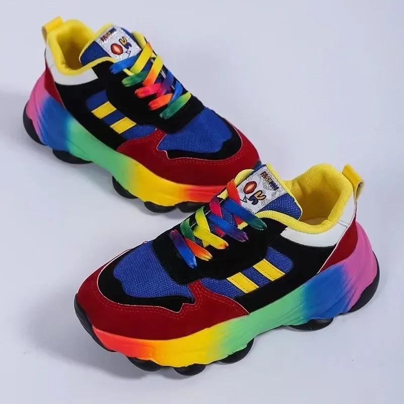 Femmes Sport Sneaker Tennis chaussures de course femme décontracté plate-forme chaussures de mode pa