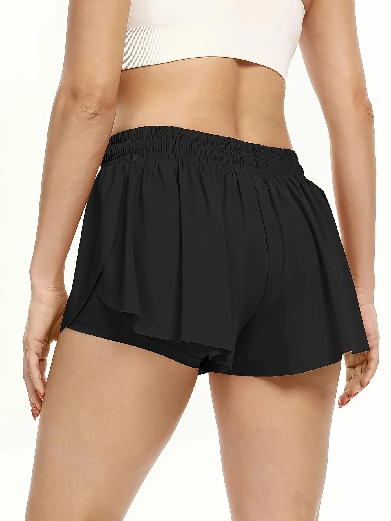 Short athlétique fluide pour femme, jupe confortable, vêtements mignons, décontracté, été, gym, yoga