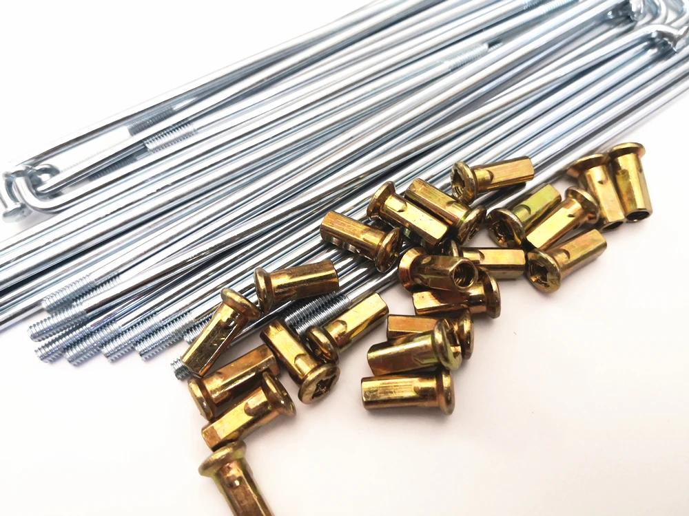 36/lot 8G 9K rayon de vélo diamètre 3.2/3.5/4.0mm * 125-235mm rayon de moto tout-terrain rayon de vé