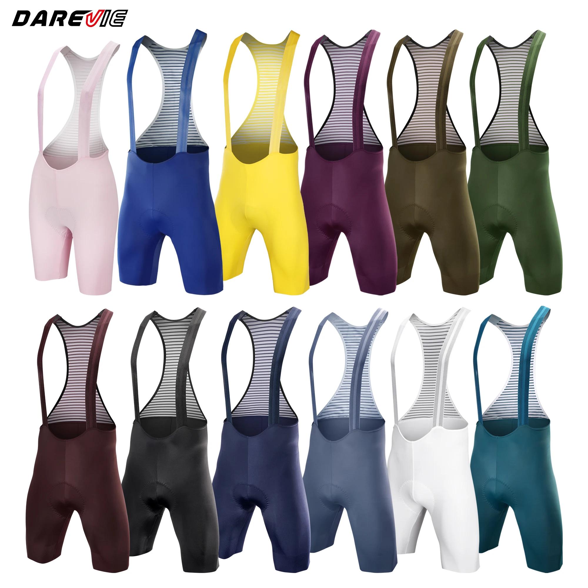 DAREVIE Short de cyclisme pour hommes et femmes, sans couture, niveau PRO 2.0, cuissard à bretelles