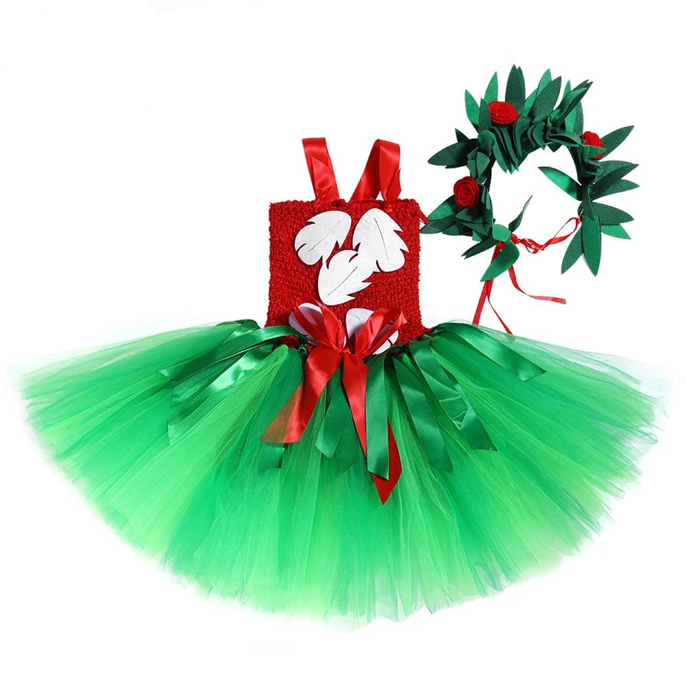 Lilo Costume pour filles princesse hawaïenne Tutu habiller vêtements tenues avec guirlande enfants H