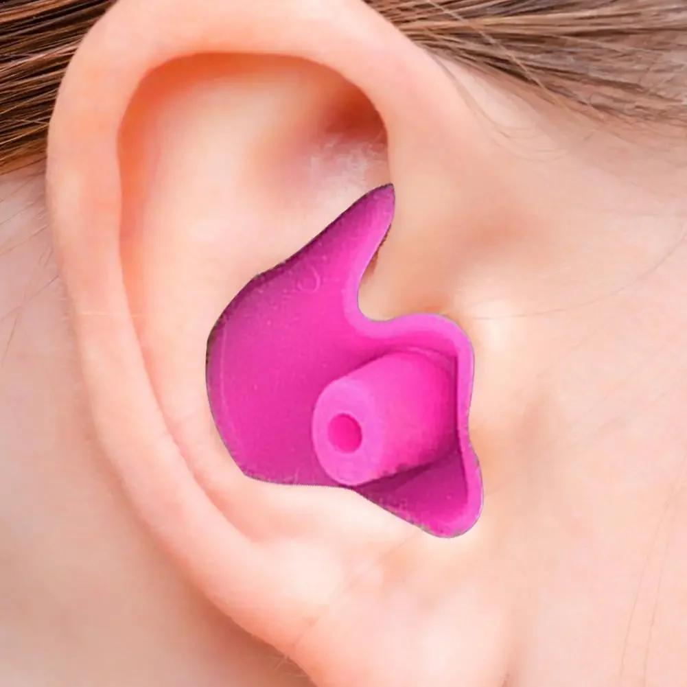 1 paire de bouchons d'oreille souples étanches en Silicone, bouchons d'oreille portables, accessoire