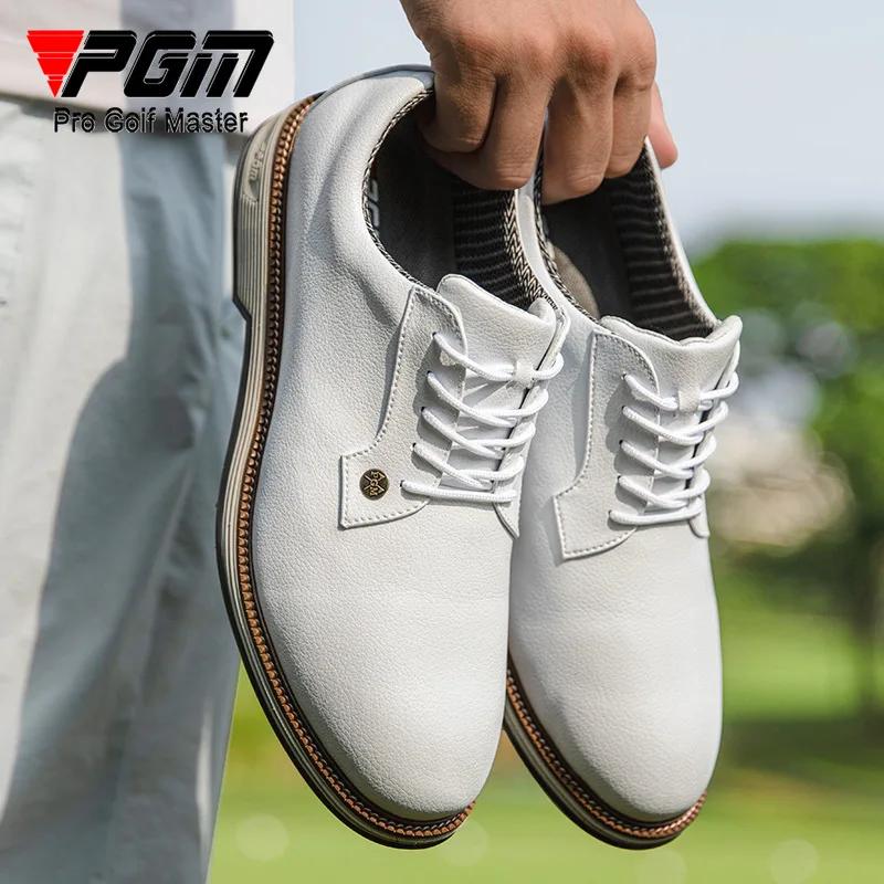 Chaussures de golf PGM pour hommes avec clous antidérapants, amorti à haute élasticité et baskets à