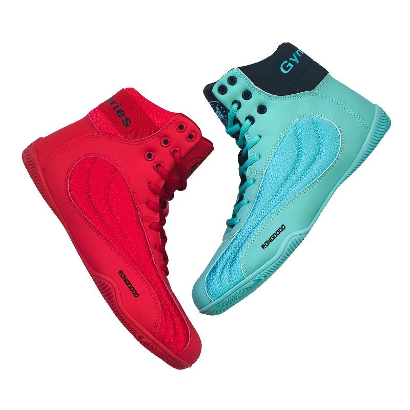 Nouvelles chaussures de boxe entraînement au Combat Arts martiaux exercice de Fitness chaussures San