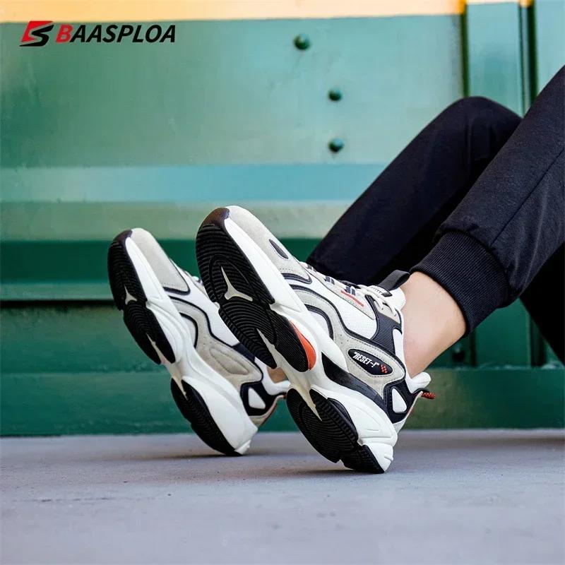 Chaussures de course pour hommes Baasploa, marque de chaussures légères, baskets décontractées en cu