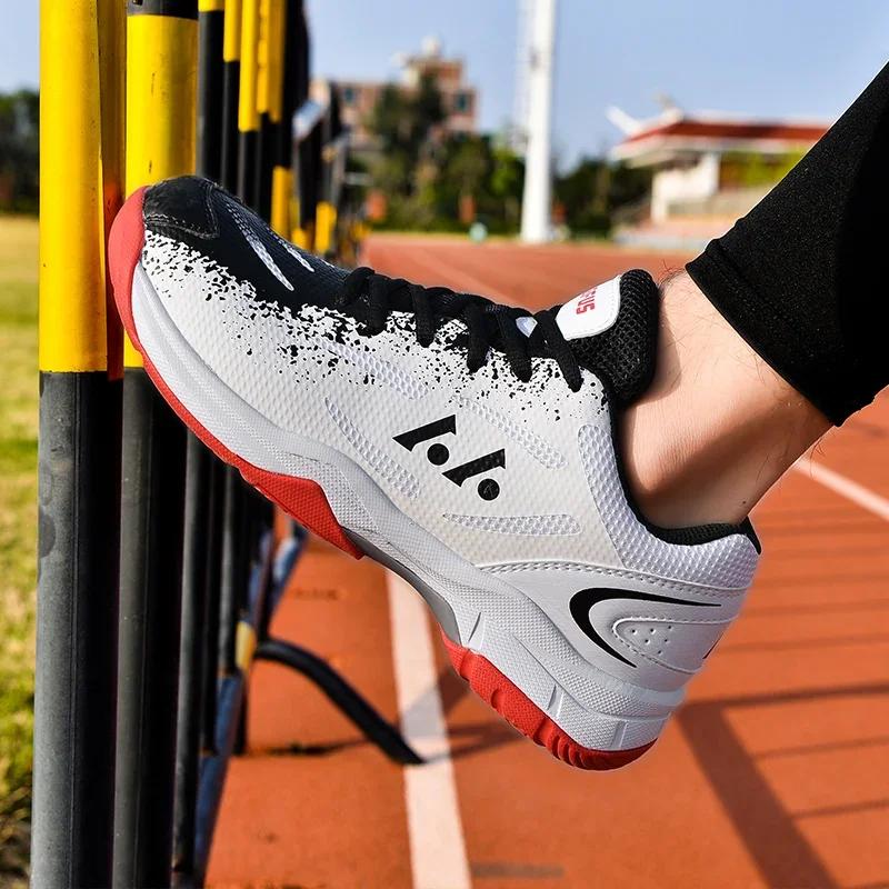 Chaussures de Badminton pour hommes, baskets professionnelles respirantes d'intérieur originales rés