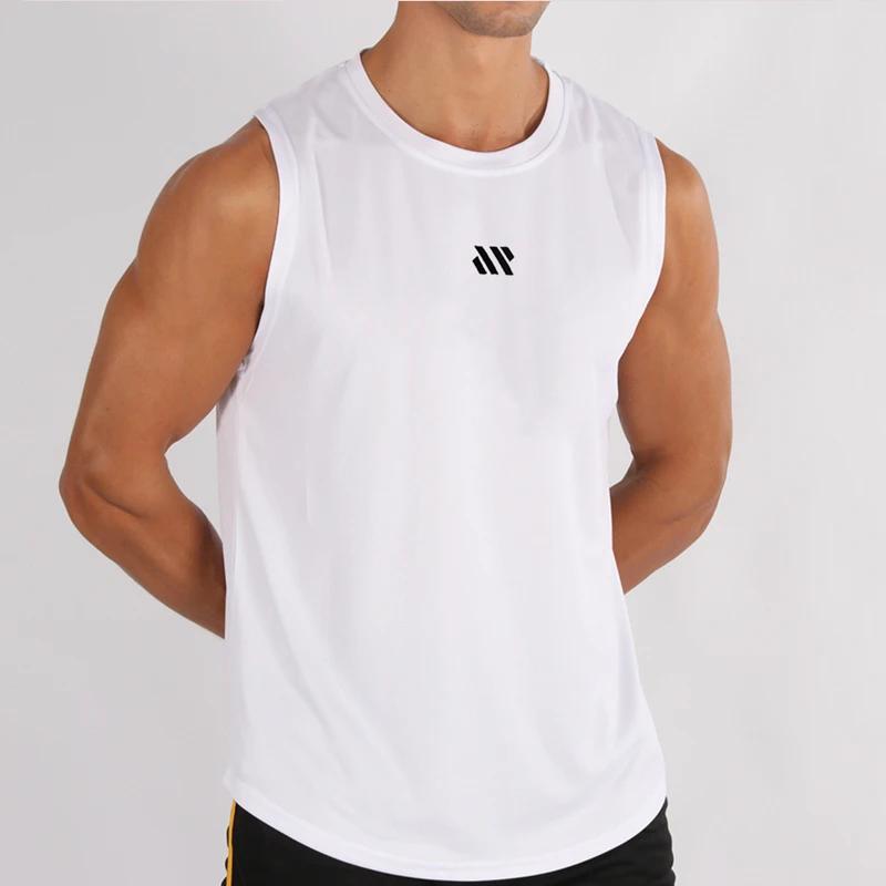 GITF gilet de musculation pour hommes entraînement de gymnastique maille Fitness chemise sans manche