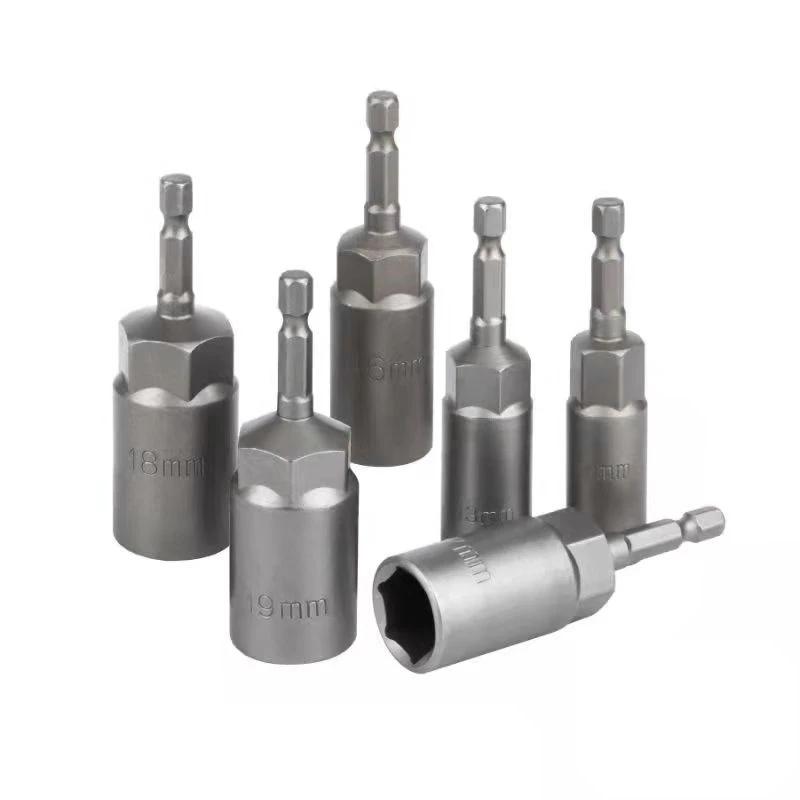 1 pièces 8 10 12 14 17 mm de longueur universel boulon écrou douilles jeu d'embouts clé électrique p