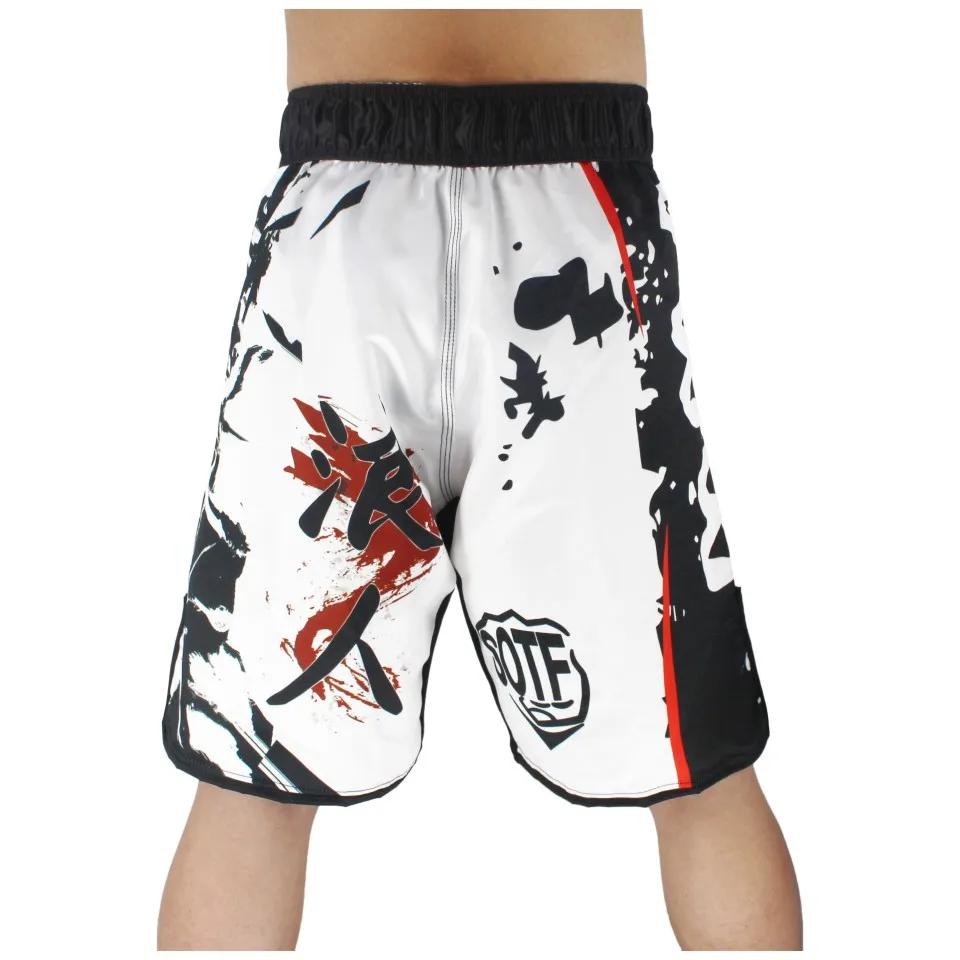 Taille élastique Bushido Fitness féroce ninja combat sport shorts de boxe tigre Muay Thai mma shorts