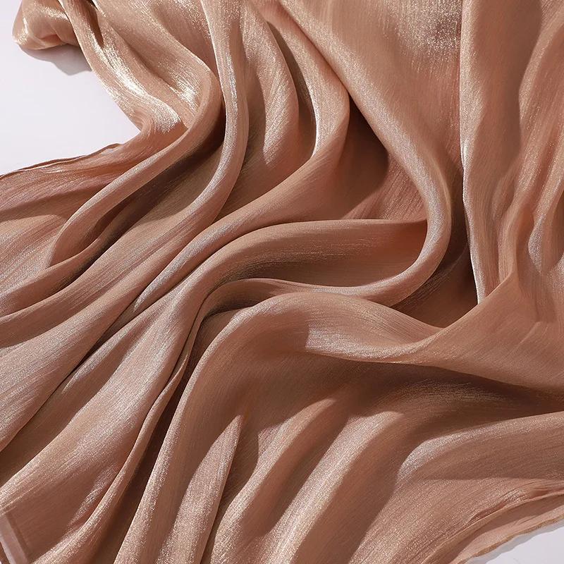 Hijabs en mousseline de soie de qualité supérieure pour femmes, voile turban doux et long, écharpes