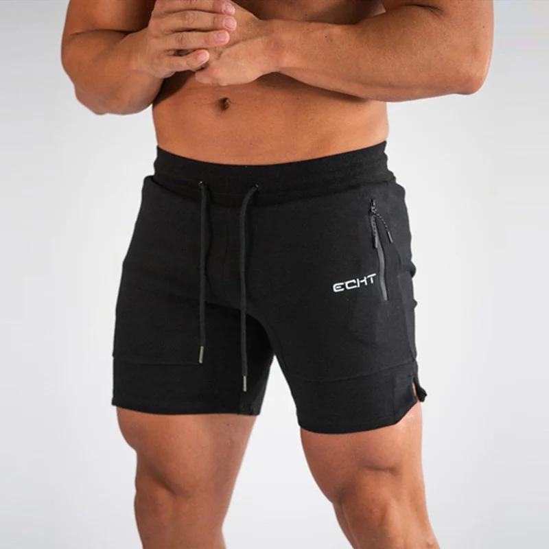 Pantalons de survêtement à poche zippée pour hommes Shorts de sport de fitness hommes pantalons cour