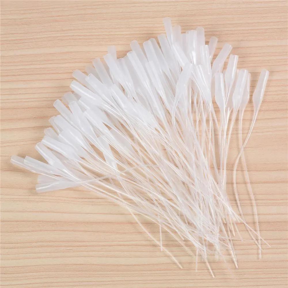 50pcs universel 502 instantané Super colle Tube de chute buse allongé aiguille Tube bouchon de boute
