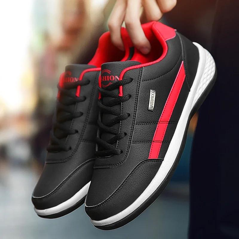Cuir hommes chaussures baskets tendance chaussures décontractées italien respirant loisirs hommes ba