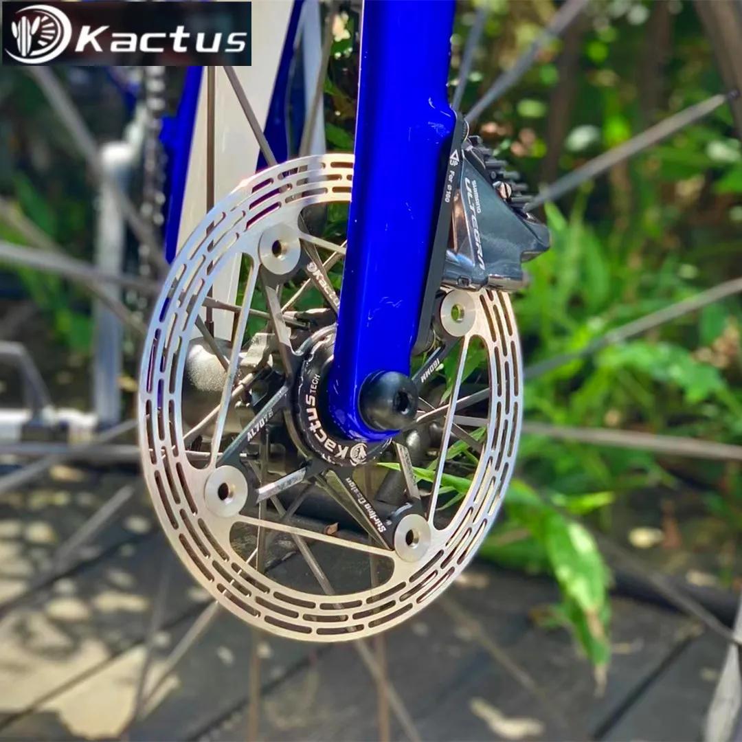KACTUS – Rotor de frein à disque de vélo ultraléger, 140/160mm, verrouillage central épais, AL7505,