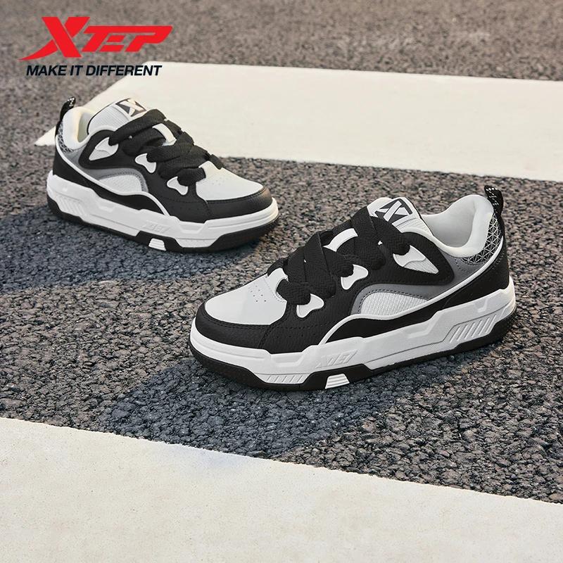 Xtep chaussures de skateboard hommes 2025 printemps et automne semelle épaisse respirant polyvalent